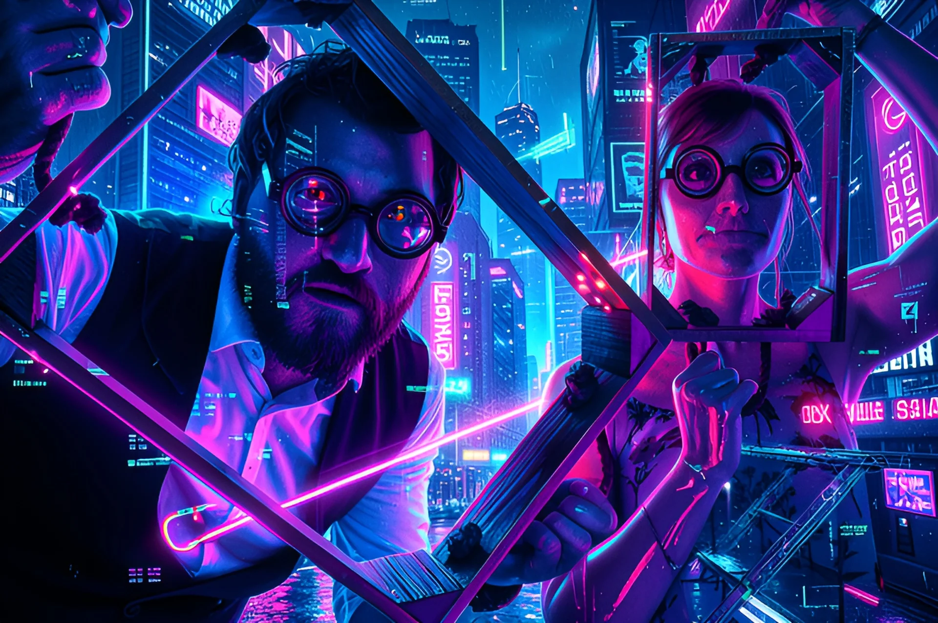 Cyberpunk Teambild
